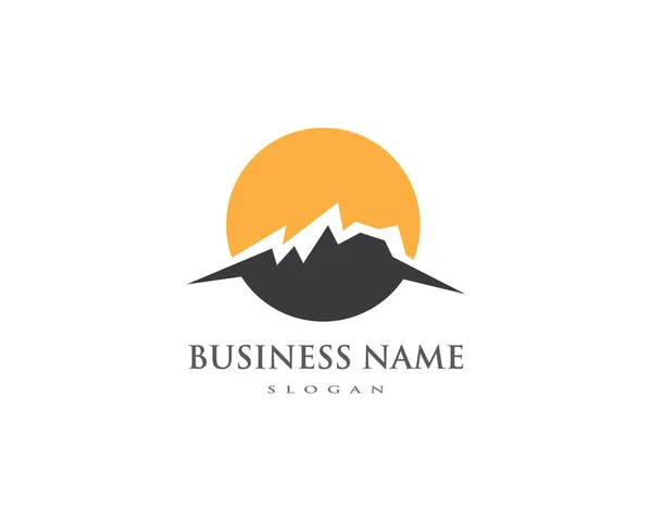 Mountain logo üzleti — Stock Vector