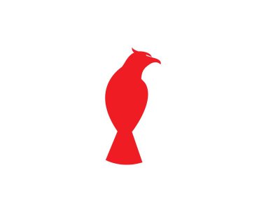 Şahin kartal logo şablonu