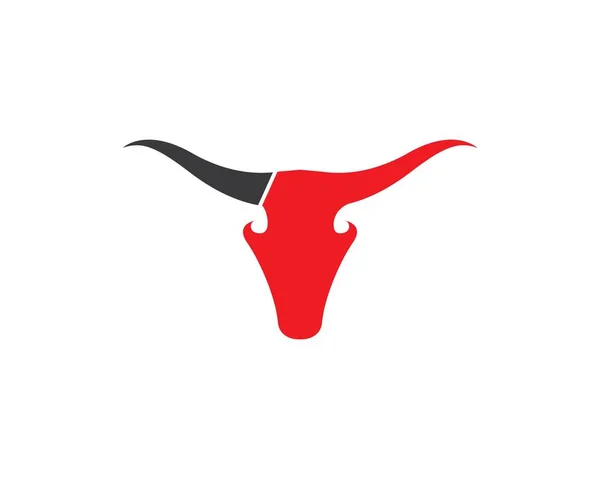 Bull Taurus logotipo modelo —  Vetores de Stock