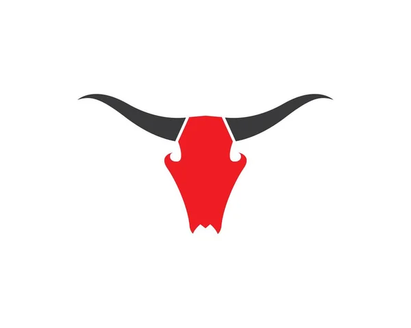 Bull Taurus logotipo modelo —  Vetores de Stock