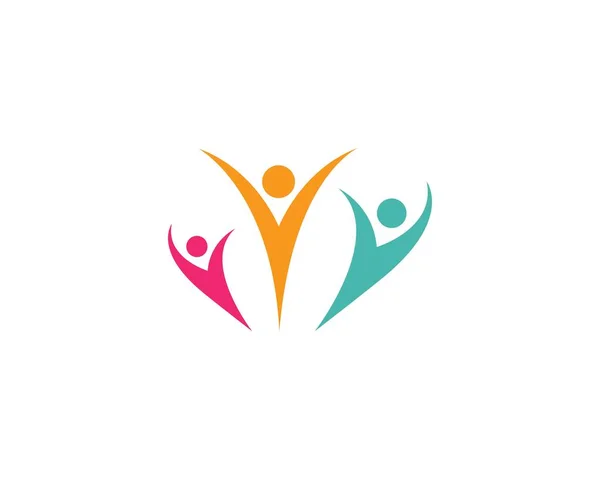 Aanneming en Community Care Logo-sjabloon — Stockvector