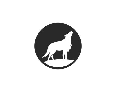 Wolf logo vektör