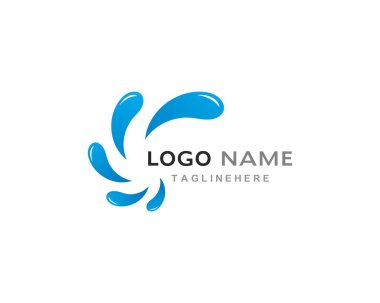 Su sıçrama logo vektör