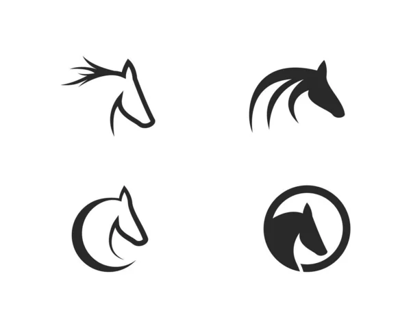 Vorlage für das Pferd-Logo — Stockvektor