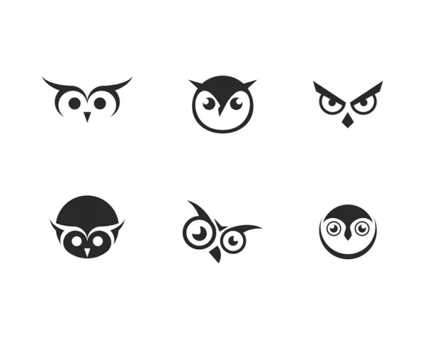 Owl logo vector — Stock Vector