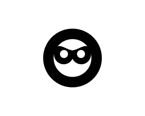 Ninja Face Logo vektör — Stok Vektör