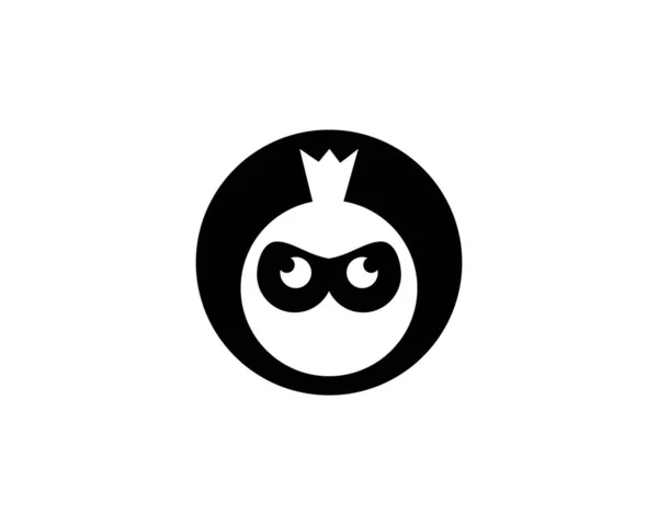 Ninja Face logotipo vetor — Vetor de Stock