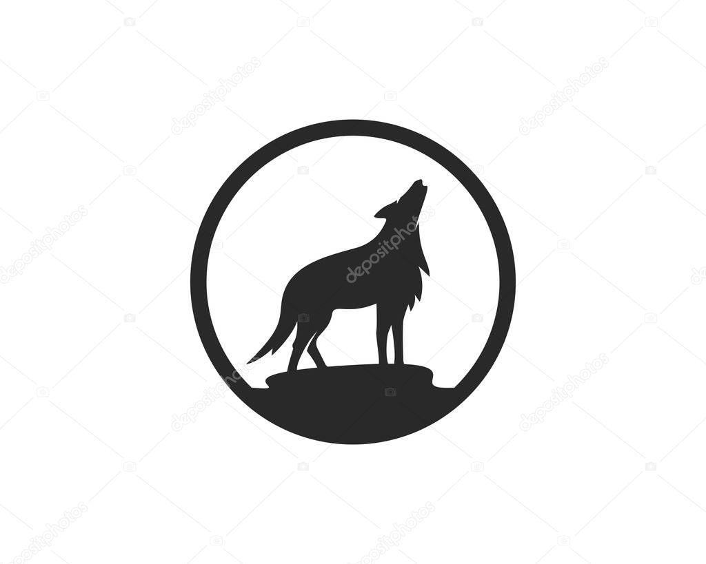 Wolf Logo vector Template