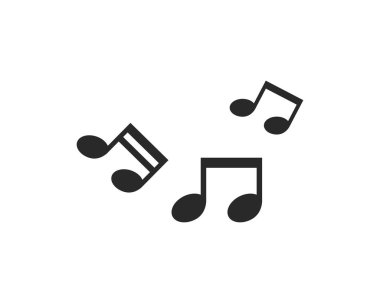 Müzik Notası Simge Vektörü