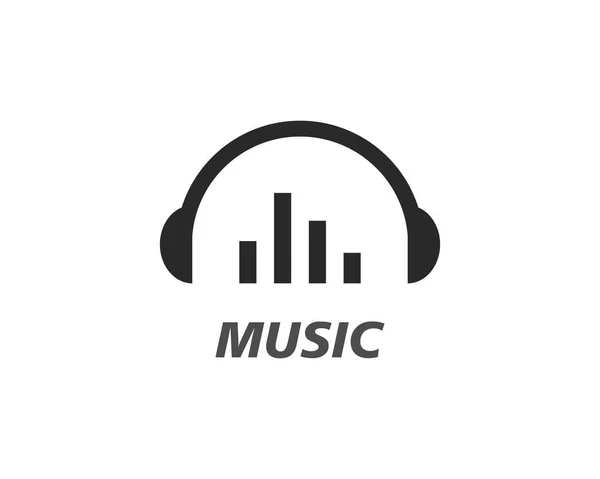 Schallwelle Musik Logo Vektor — Stockvektor