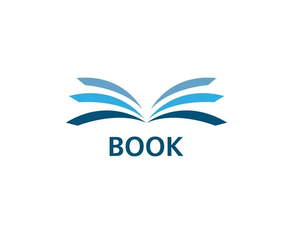 Utbildning bok logo typ — Stock vektor