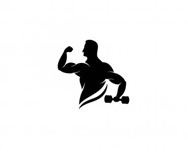 Spor salonu logosu vektör 