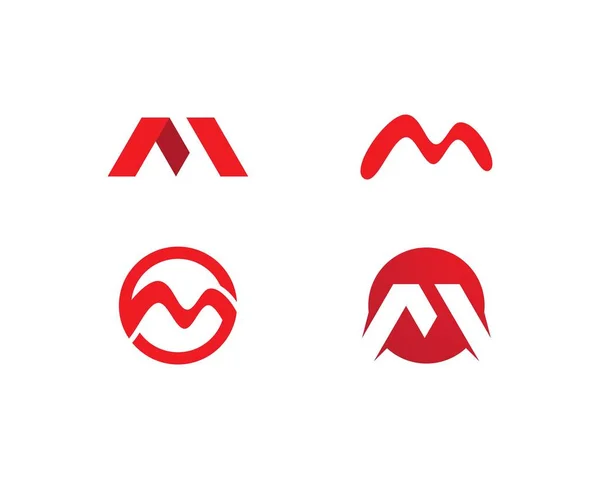 M brev logotyp — Stock vektor