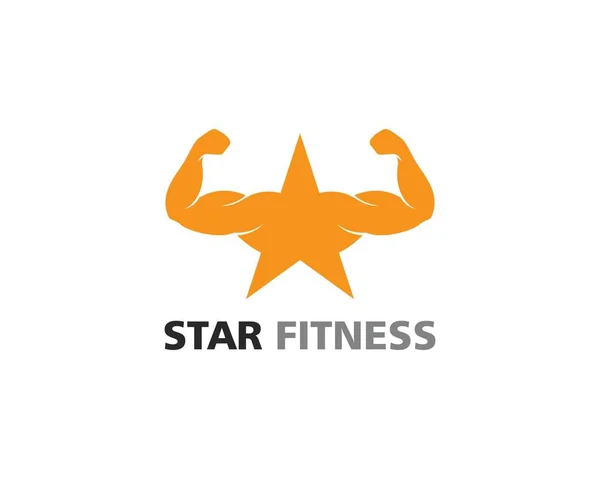 Bodybuilder logo — Stock Vector