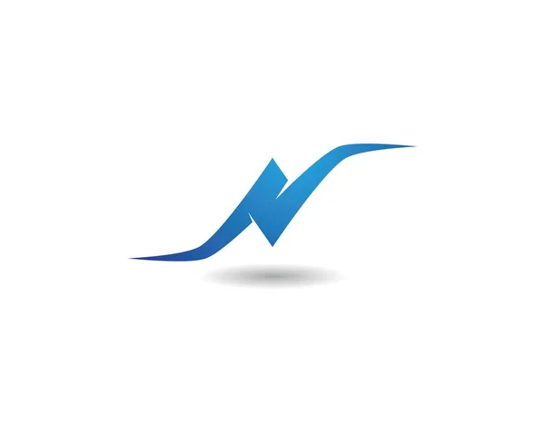 N brev logotyp — Stock vektor