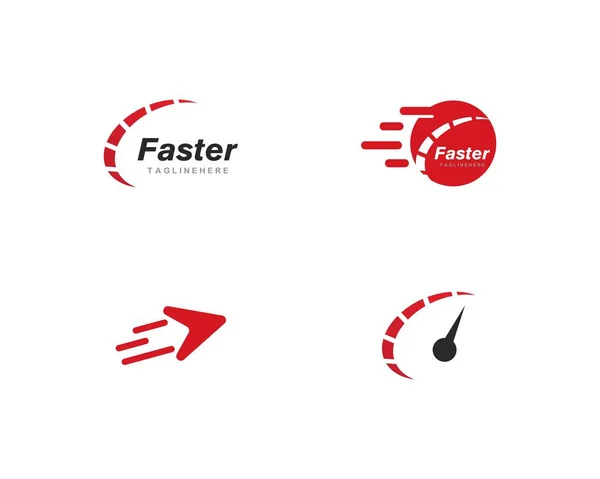 Faster Logo Template — Stock Vector