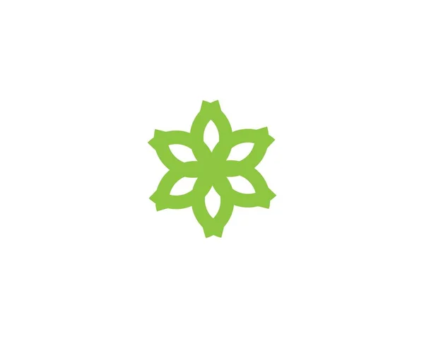 Blumen-Logo-Vektor — Stockvektor