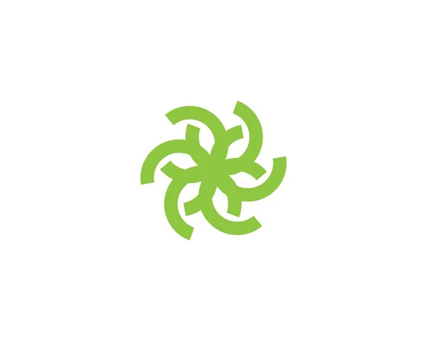 Blumen-Logo-Vektor — Stockvektor