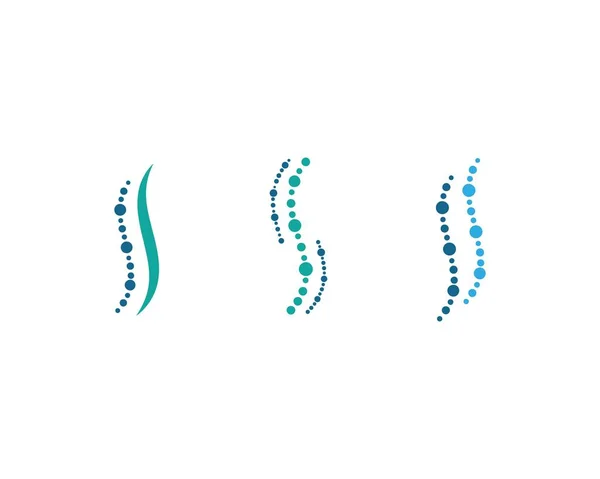 척추 진단 기호 로고 템플릿 — 스톡 벡터