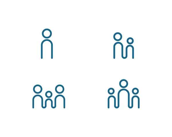 People, community care Logo template - Stok Vektor