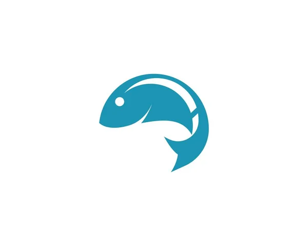 Рибу шаблон логотип — стоковий вектор