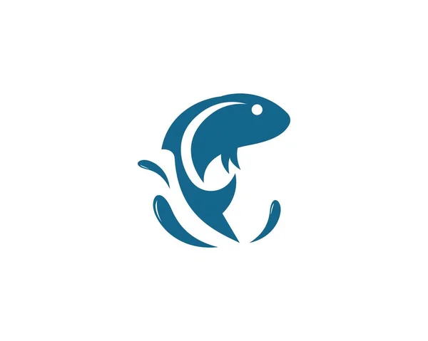 Modèle de logo poisson — Image vectorielle