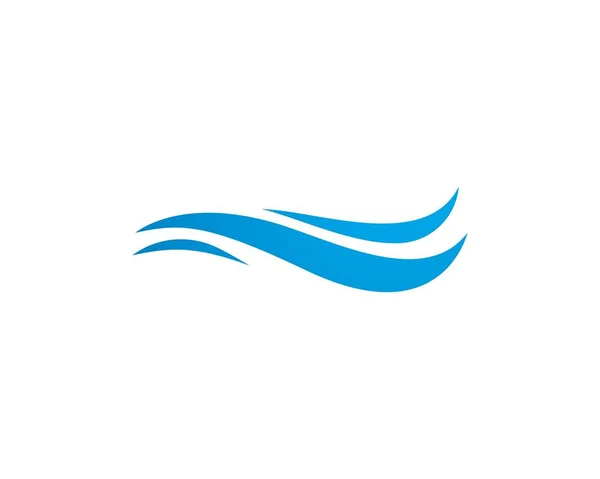 Шаблон водяной волны и логотип значка — стоковый вектор