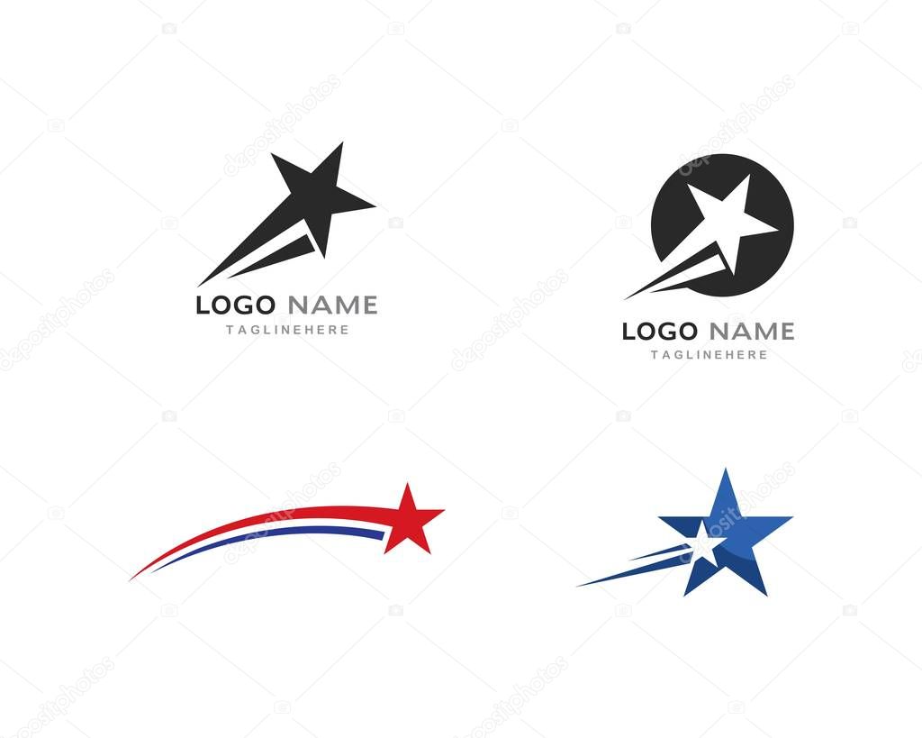 Star Logo Template vector icon illustration design