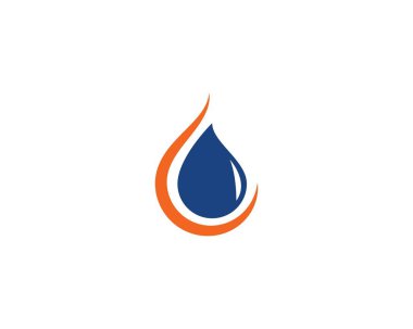 Petrol, gaz ve enerji logosu konsepti