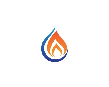 Petrol, gaz ve enerji logosu konsepti