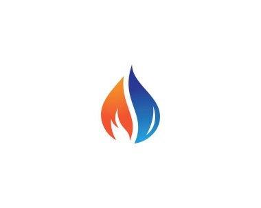 Petrol, gaz ve enerji logosu konsepti