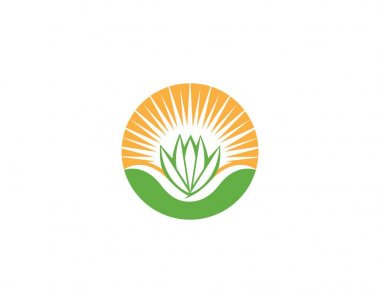 Aloe vera logo vektörü