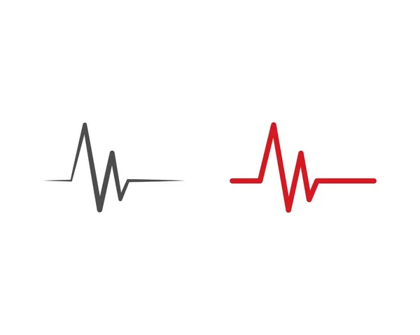 Pulse Line ılustration vektör — Stok Vektör