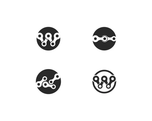 Diseño del logo de cadena — Vector de stock