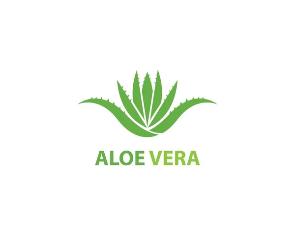 Aloe vera logó vektor — Stock Vector