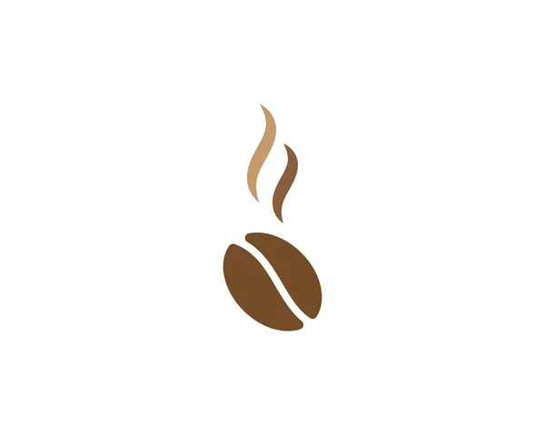 Modelo de logotipo de grãos de café — Vetor de Stock