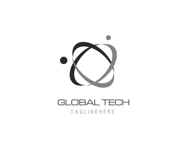 İş teknoloji logo şablonu — Stok Vektör