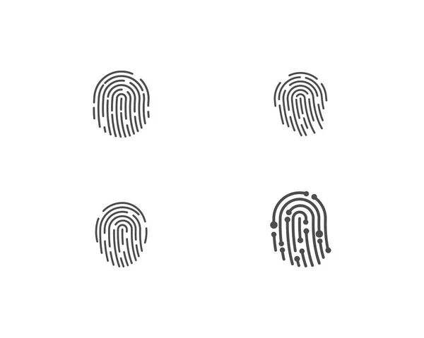 Fingerprint logo vector — Stock Vector
