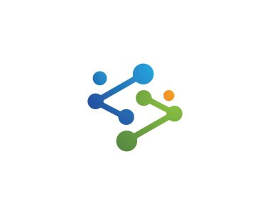 molekül Logo vektör 