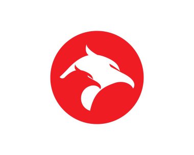 Şahin kartal kuş logosu