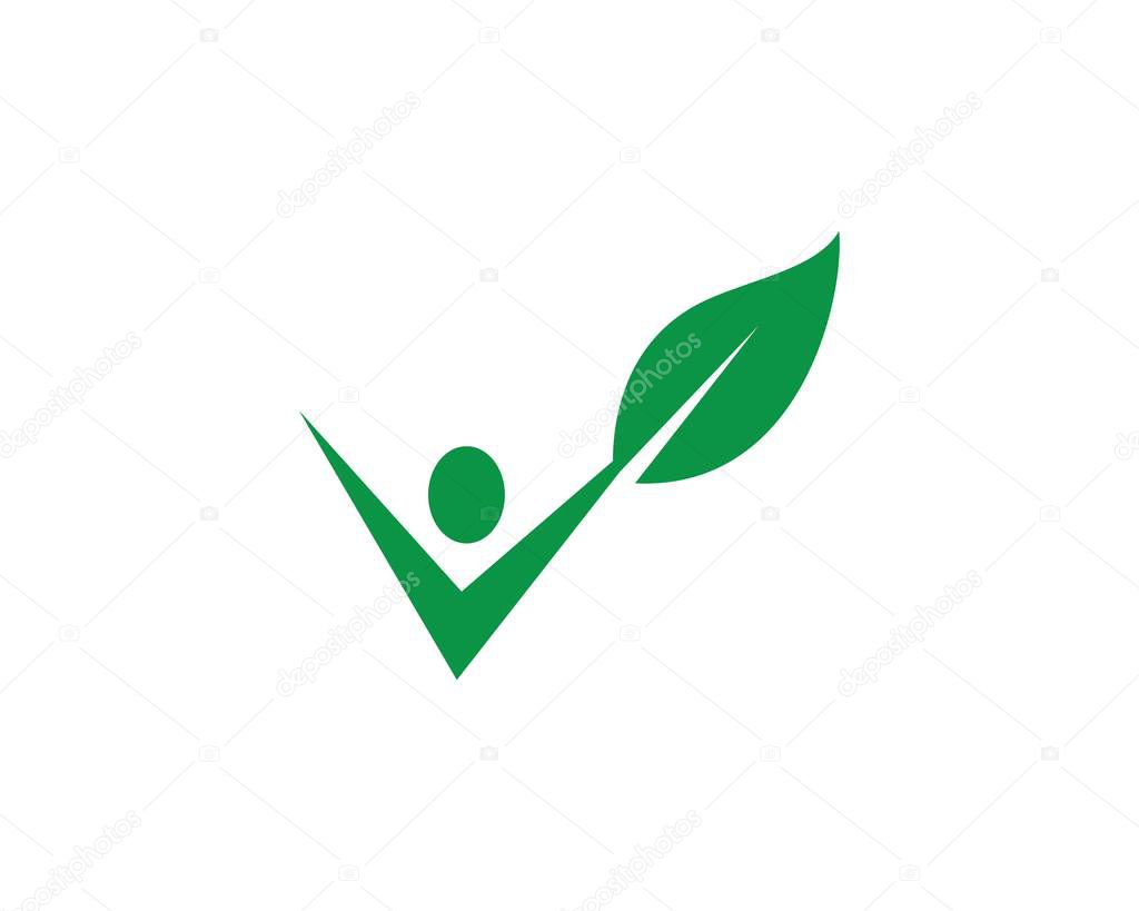 Fun people Healthy Life Logo template vector icon
