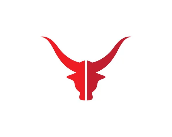 Bull Taurus logotipo modelo —  Vetores de Stock