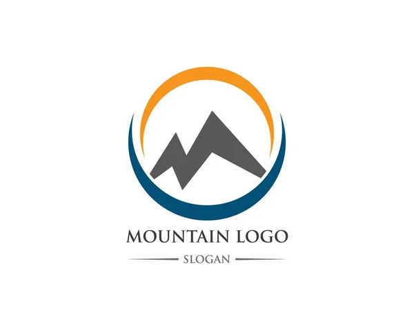 Montagne logo Template — Vettoriale Stock