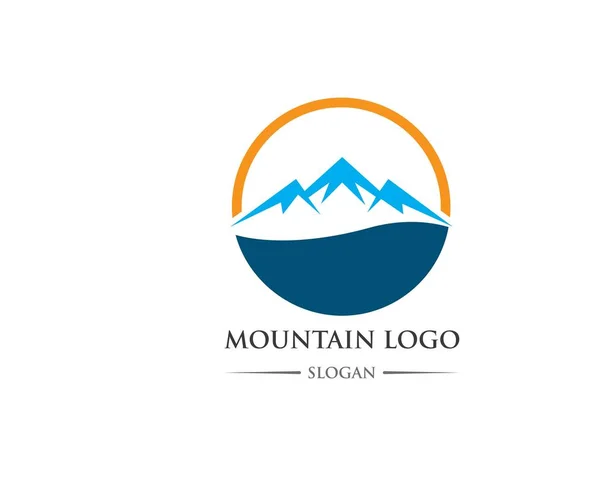 Plantilla Logo Montañas — Archivo Imágenes Vectoriales