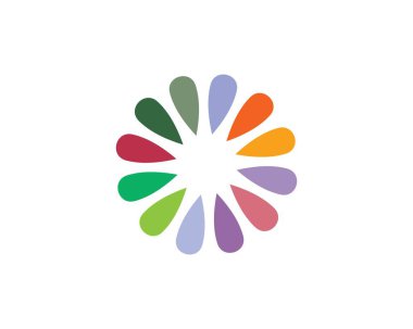  Nilüfer çiçekleri tasarımı logo şablonu simgesi