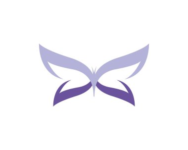Güzel kelebek logosu şablonu
