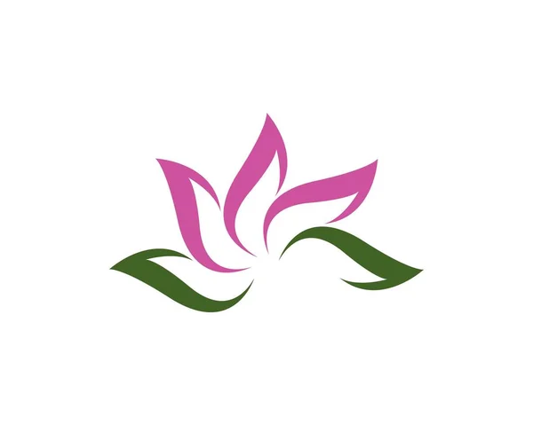 Lotus flowers design logo Template icon — Stock Vector
