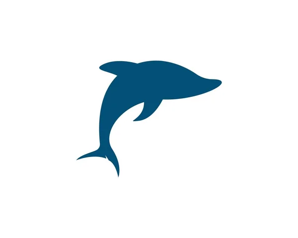 Vecteur icône logo dauphin — Image vectorielle