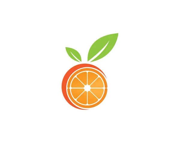 Diseño del logo naranja — Vector de stock