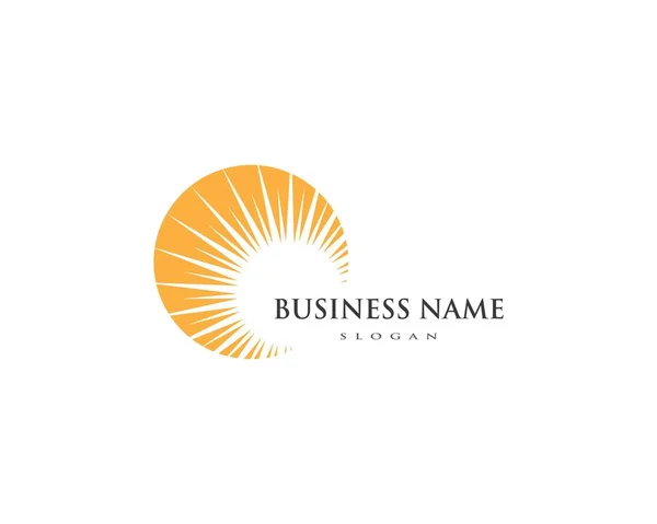Modelo de ícone do logotipo do sol —  Vetores de Stock